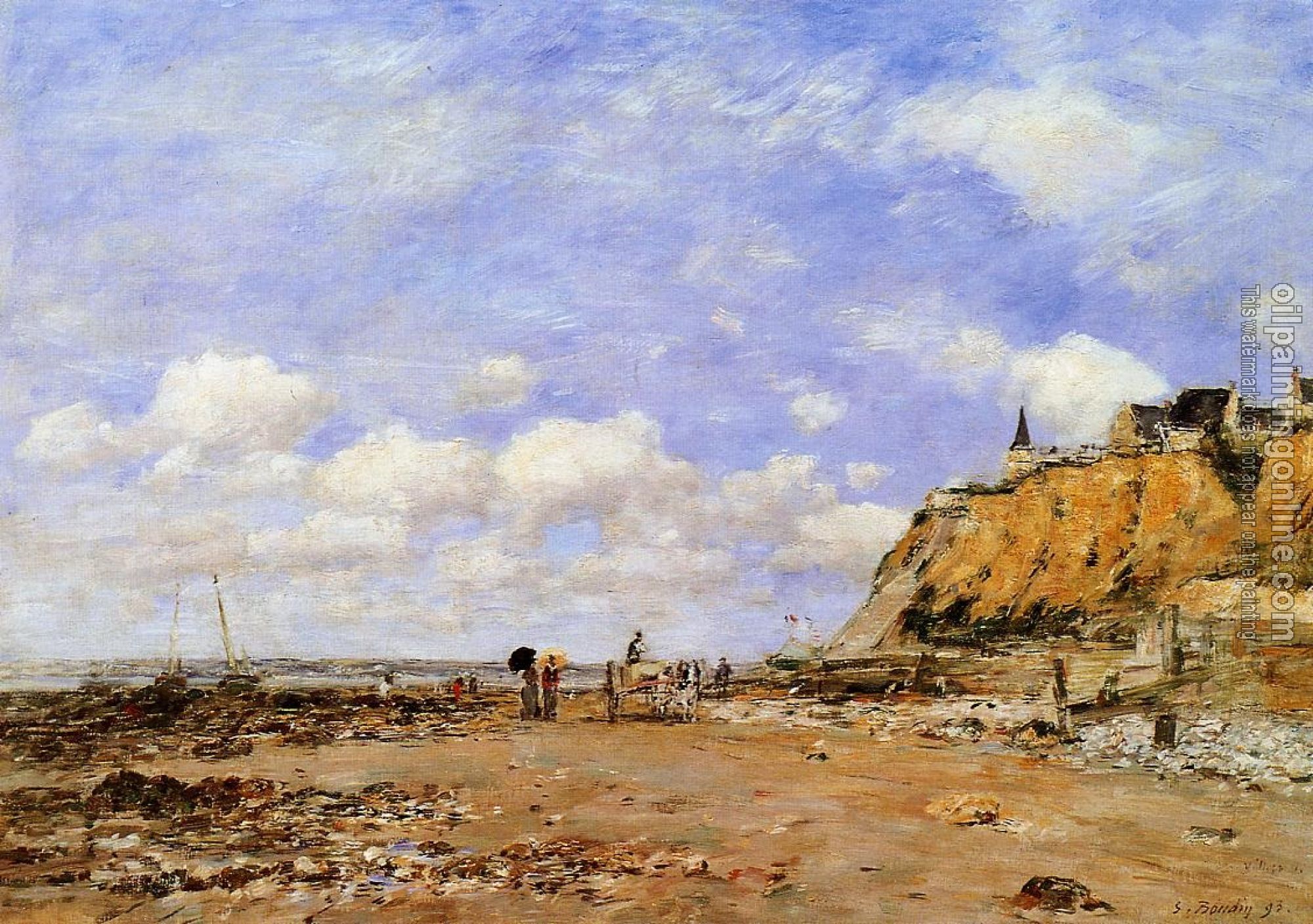 Boudin, Eugene - The Shore at Villerville